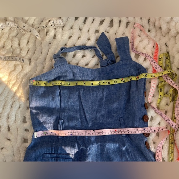 Measurements updated. Anthropologie Sharlene halter jumpsuit - Picture 13 of 16